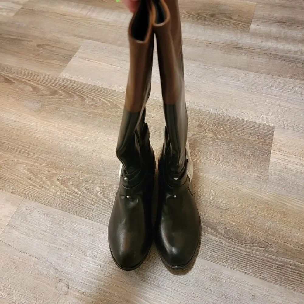 Arizona Womens Denver Riding Boots Block Heel size 7 NWT - Picture 4 of 7